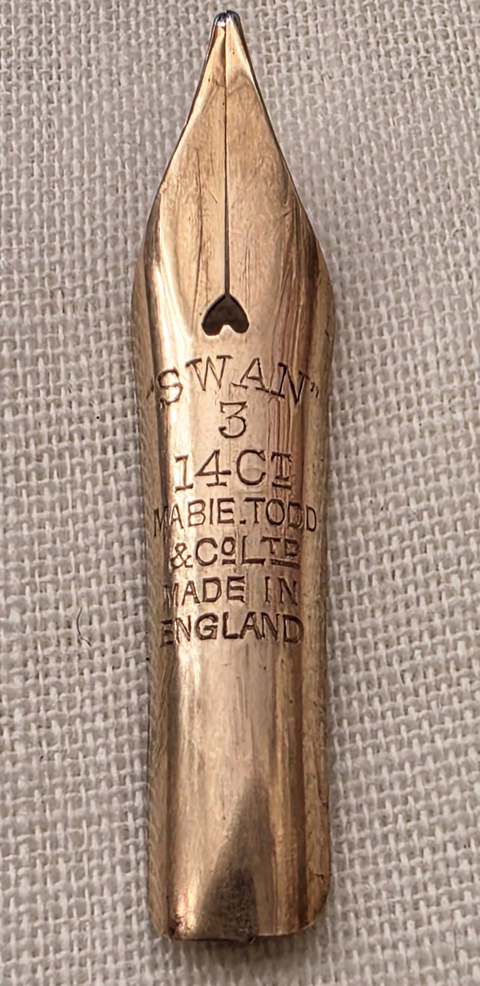 N1151 -Mabie Todd No.3  Medium Semi Flex Nib