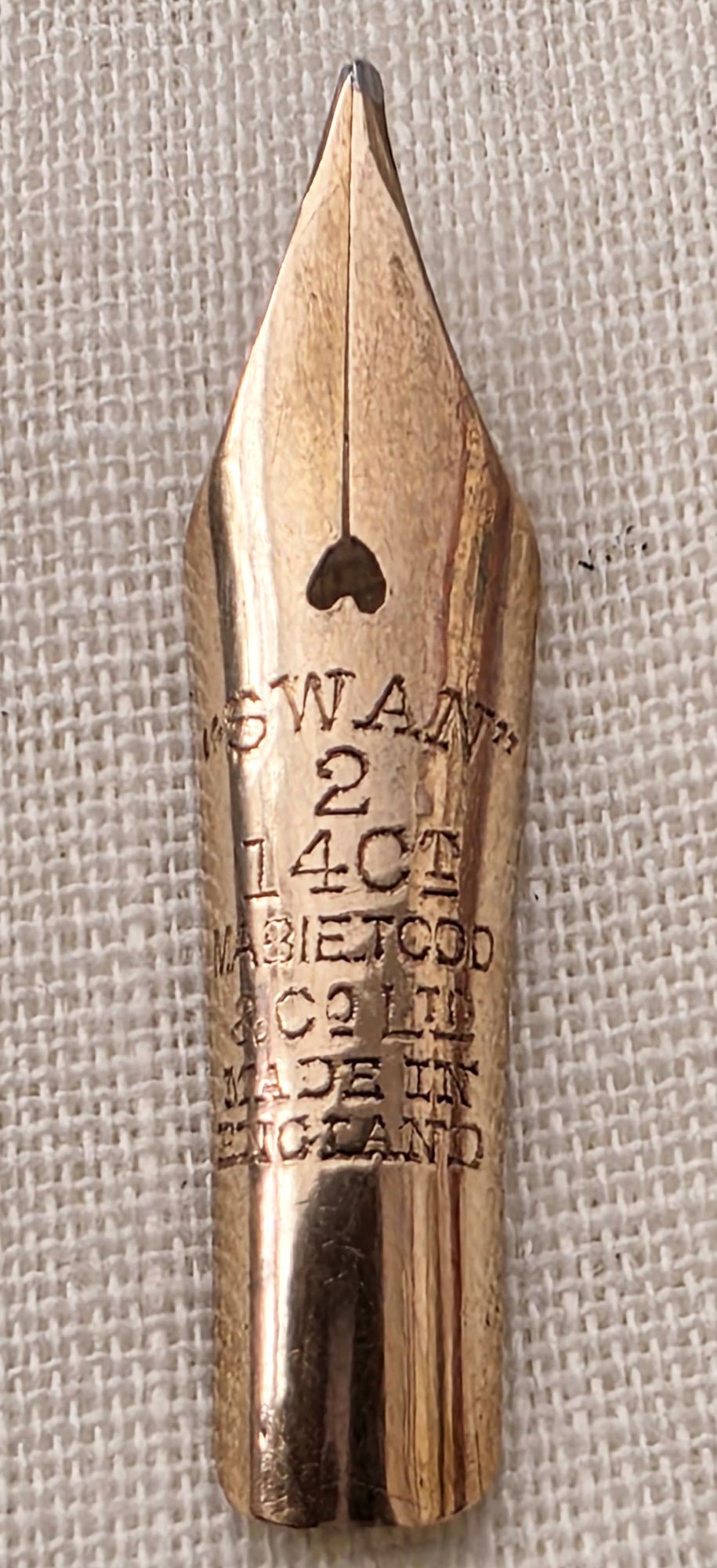 N1152 -Mabie Todd Swan No.2 Fine Semi Flex Nib