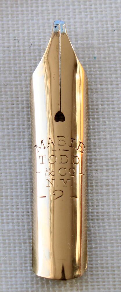 N1175-Mabie Todd New York Double Broad Italic Nib