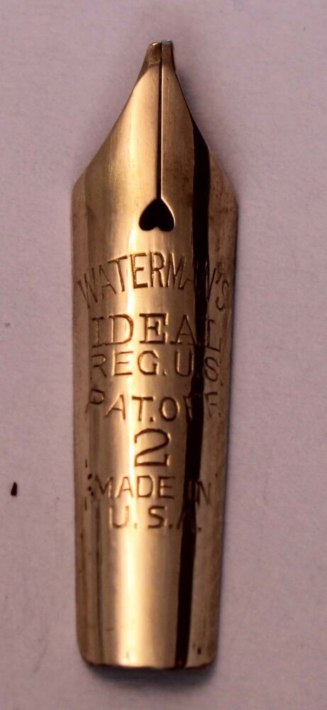 N1256 - Watermans Ideal #2 Broad Oblique Italic Nib