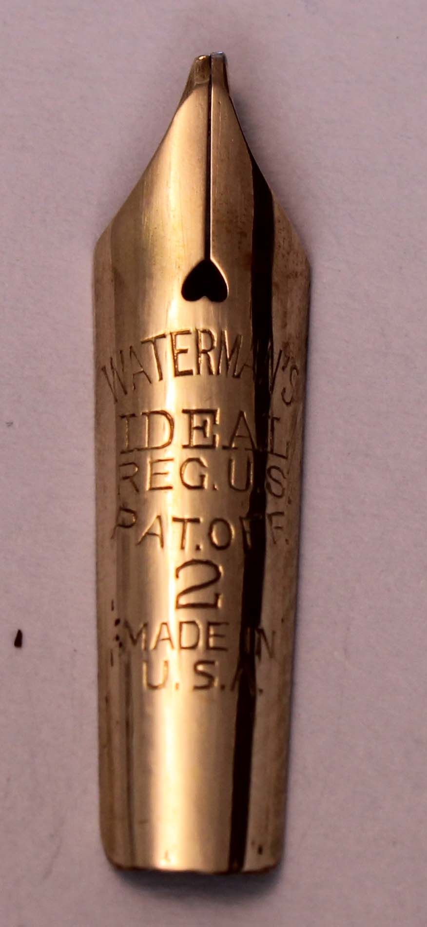 N1256 - Watermans Ideal #2 Broad Oblique Italic Nib