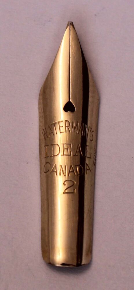 N1258 - Watermans Ideal #2 Fine Flex Nib