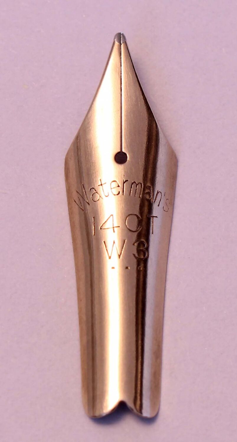 N1266- Watermans W3 Medium Semi Flex Nib
