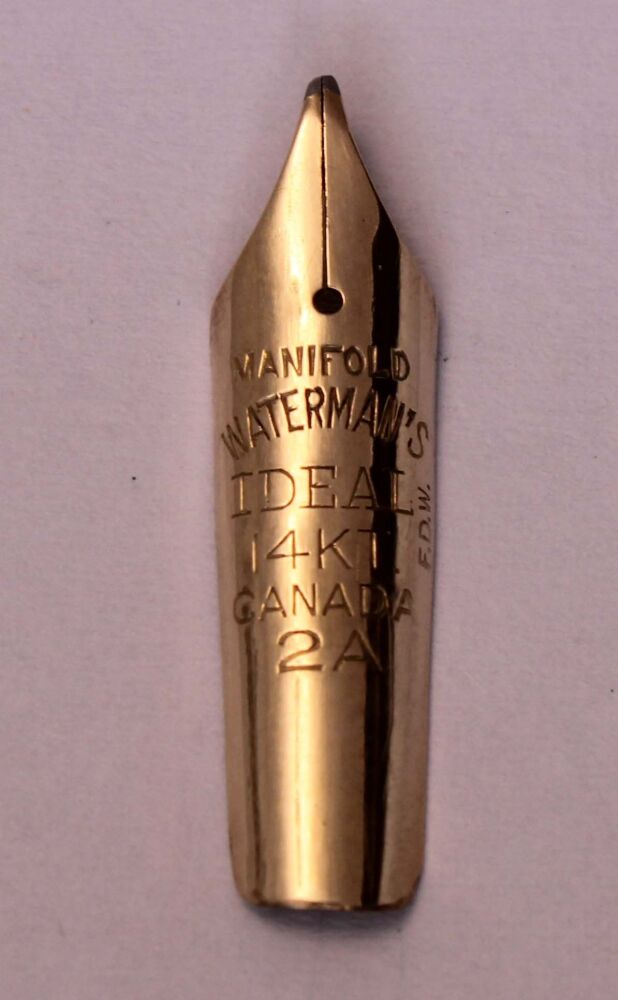 N1268- Watermans 2A Medium Manifold Nib