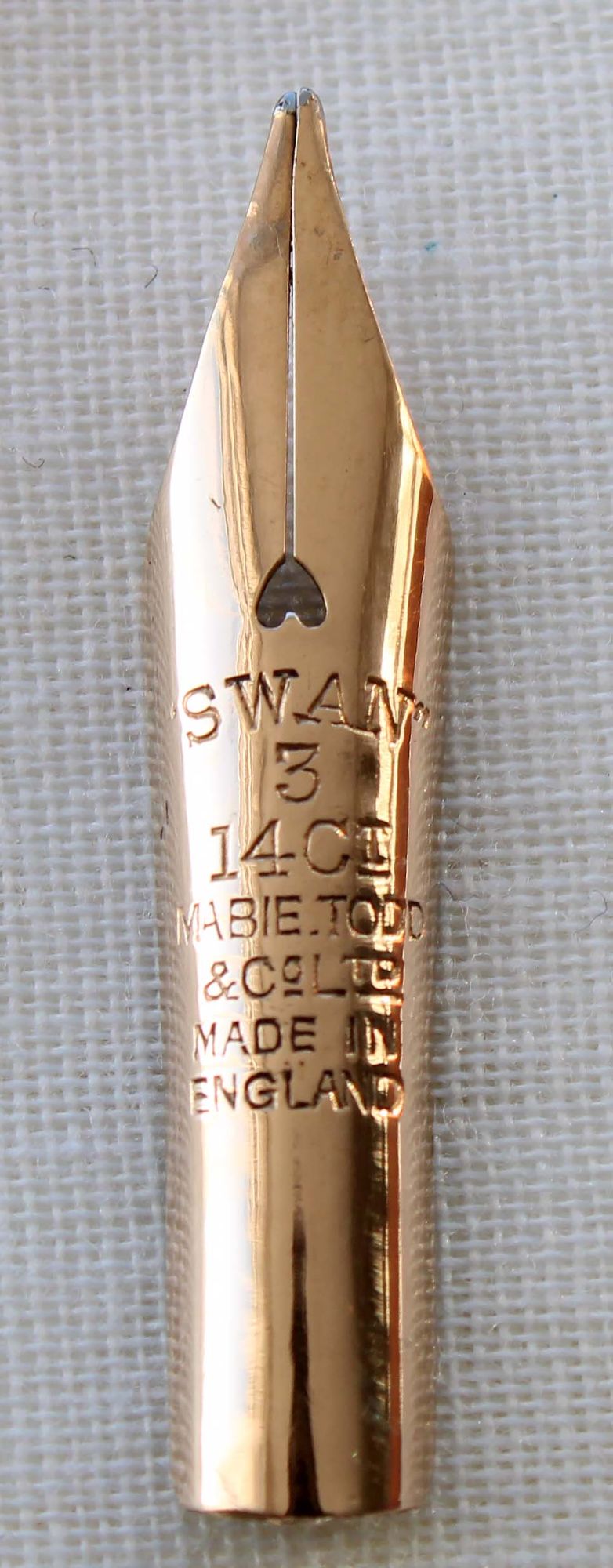 N1176 -Mabie Todd No.3  Medium Semi Flex Nib