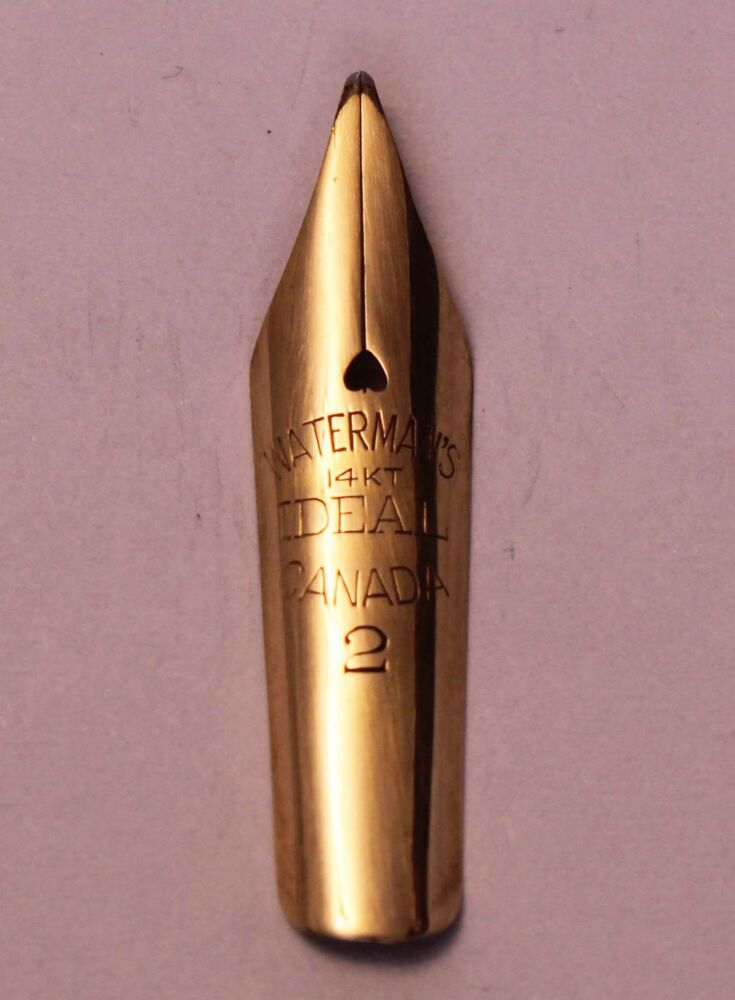 N1253 - Watermans Ideal #2 Medium Flex Nib