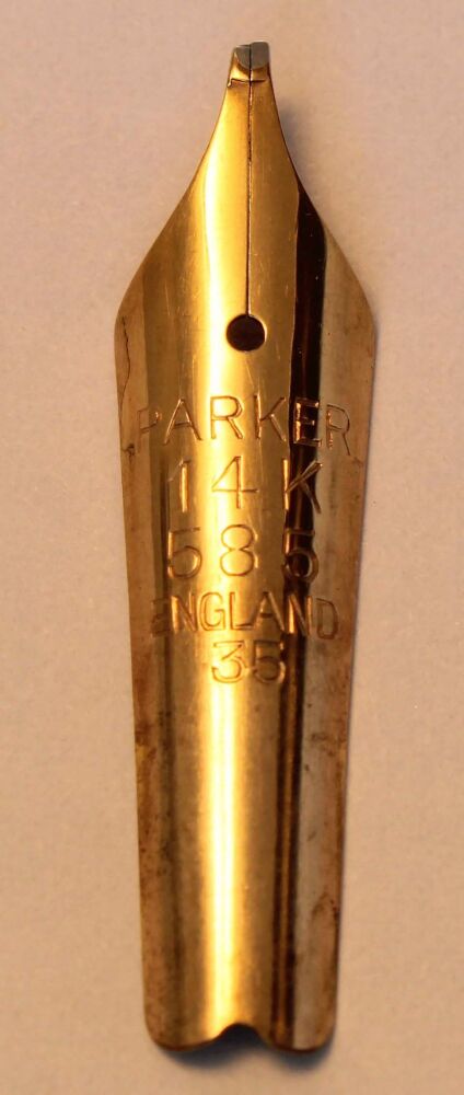 N1087- Parker Duofold Senior No.35 Broad Oblique Italic Nib
