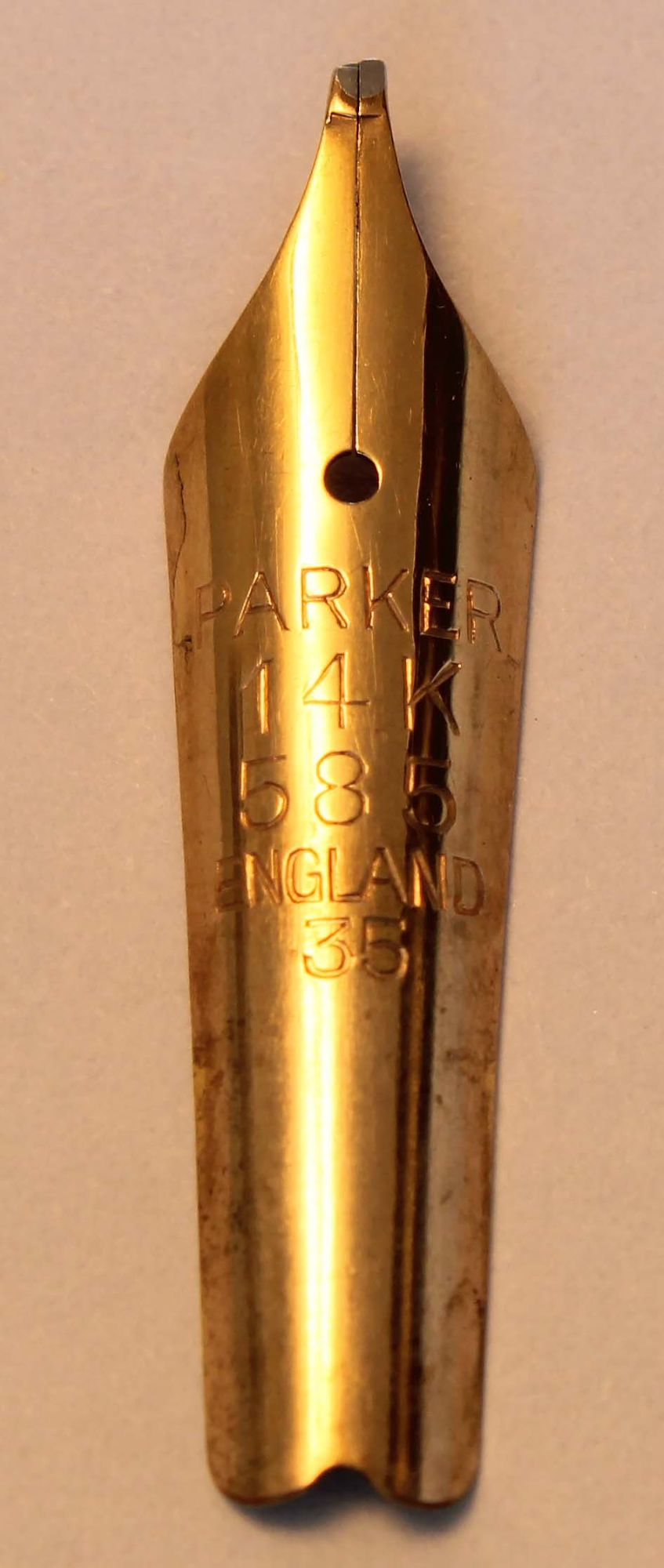 N1087- Parker Duofold Senior No.35 Broad Oblique Italic Nib