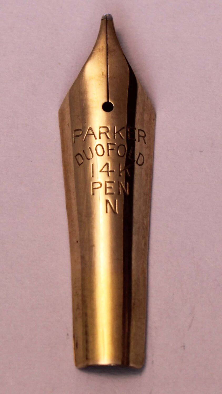 N1290- Parker Duofold/Victory Newhaven Medium Oblique Nib