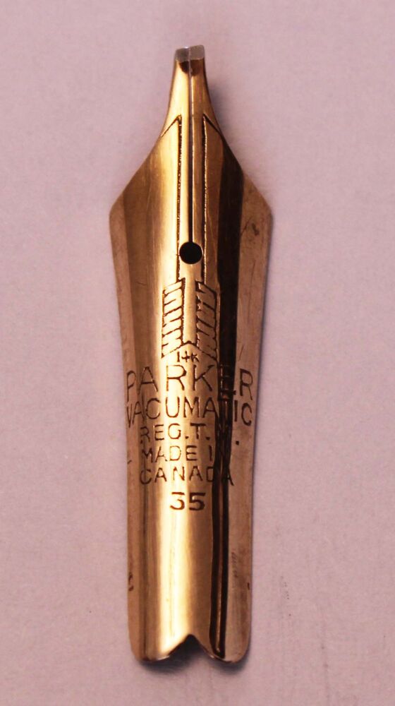 N1294- Parker Vacumatic Major Double Broad Italic Nib