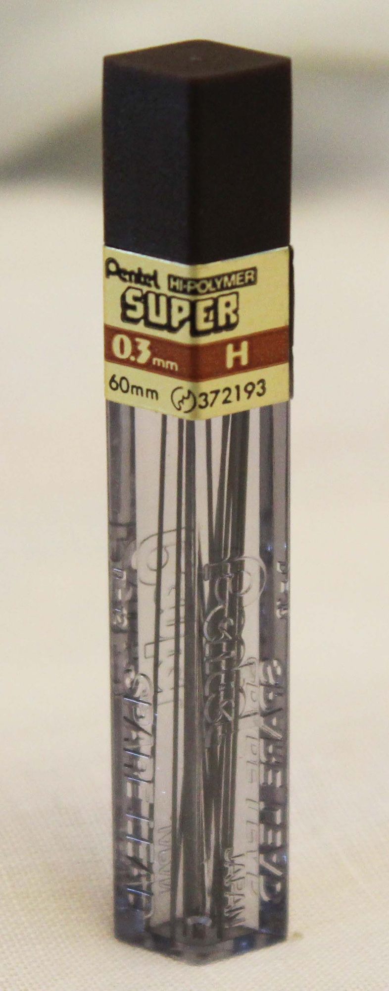 L0001 - 10 Packs of Pentel Leads for Mechanical Pencils  - 0.3mm H