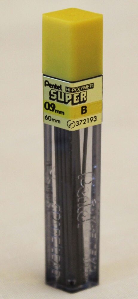 L0017 - 10 Packs of Pentel Leads for Mechanical Pencils  - 0.9mm B