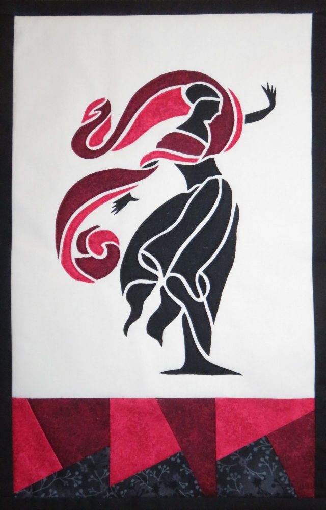 The 3 Graces - Elegance - patchwork kit - red.