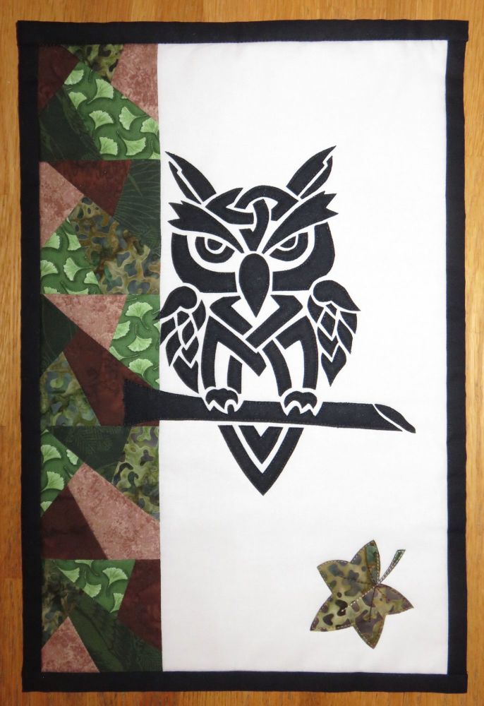 Grumpy Owl Day - patchwork kit.