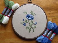 Winter Floral Crewel Embroidery Kit