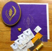 Coronation Inspiration Goldwork Embroidery Kit.