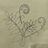Printed Linen Twill - Fern