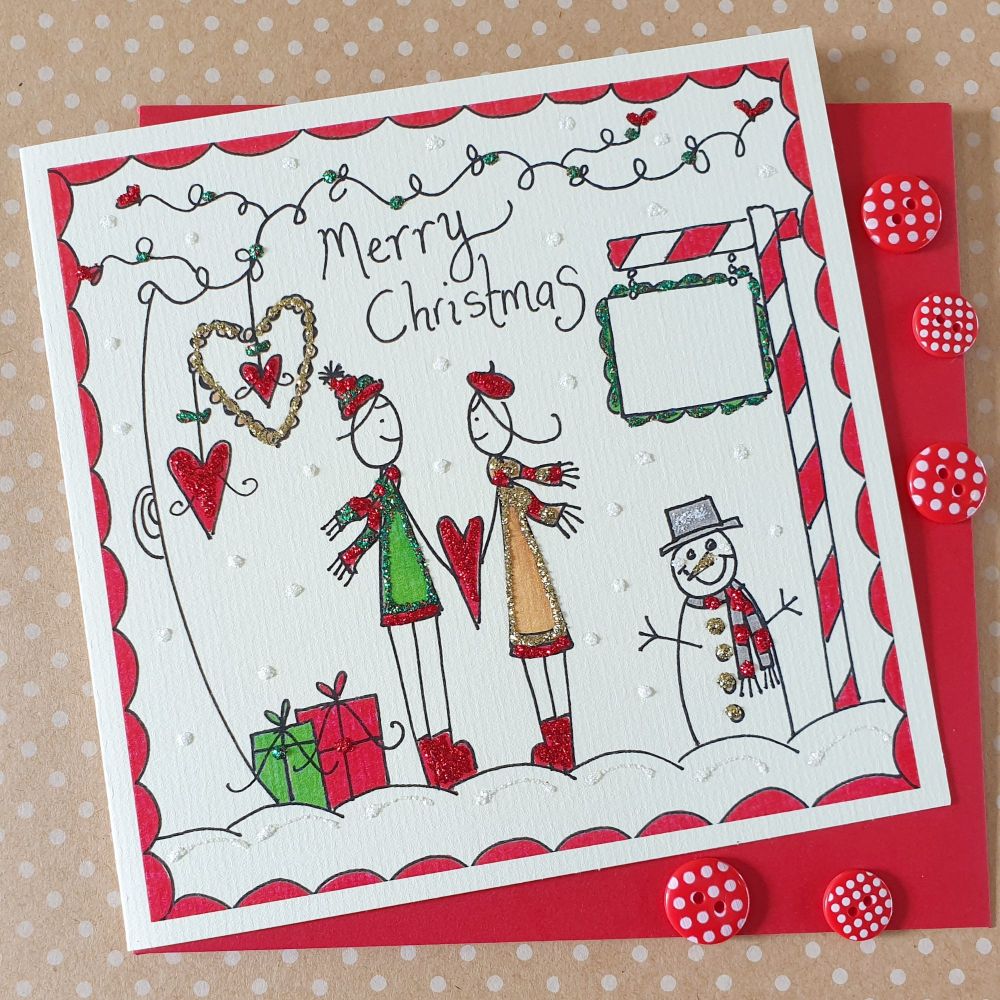 Sparkly Christmas Couple
