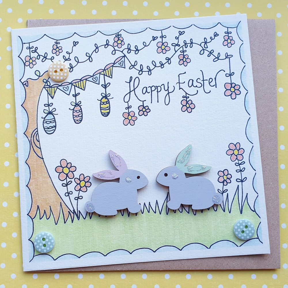 Bunnies under the Easter Tree