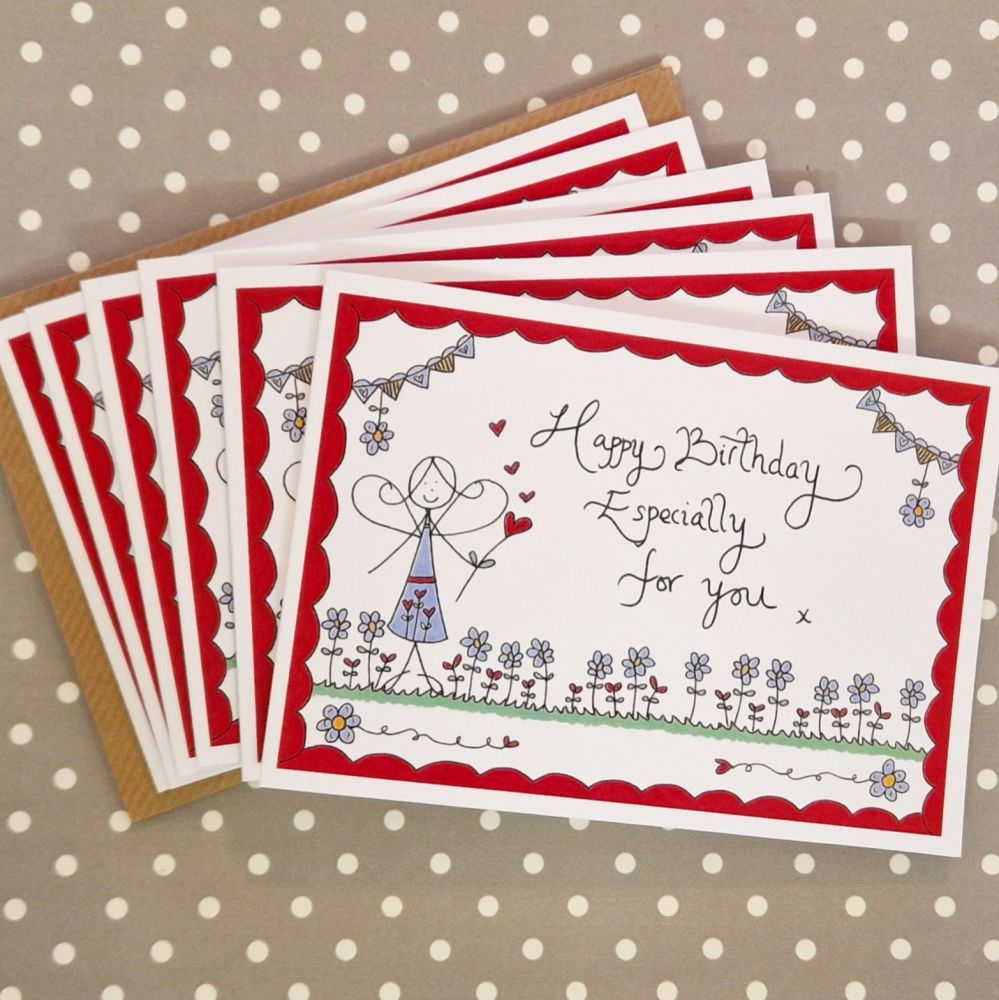 Happy Birthday Especially for You Pack of 6 Cards
