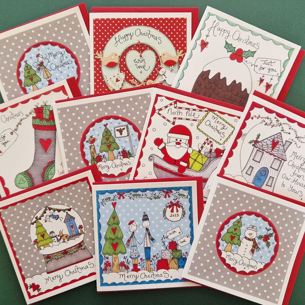 Mixed Mini Christmas Card Pack