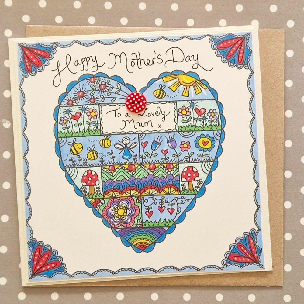 Fairy Doodle Heart Mother's Day