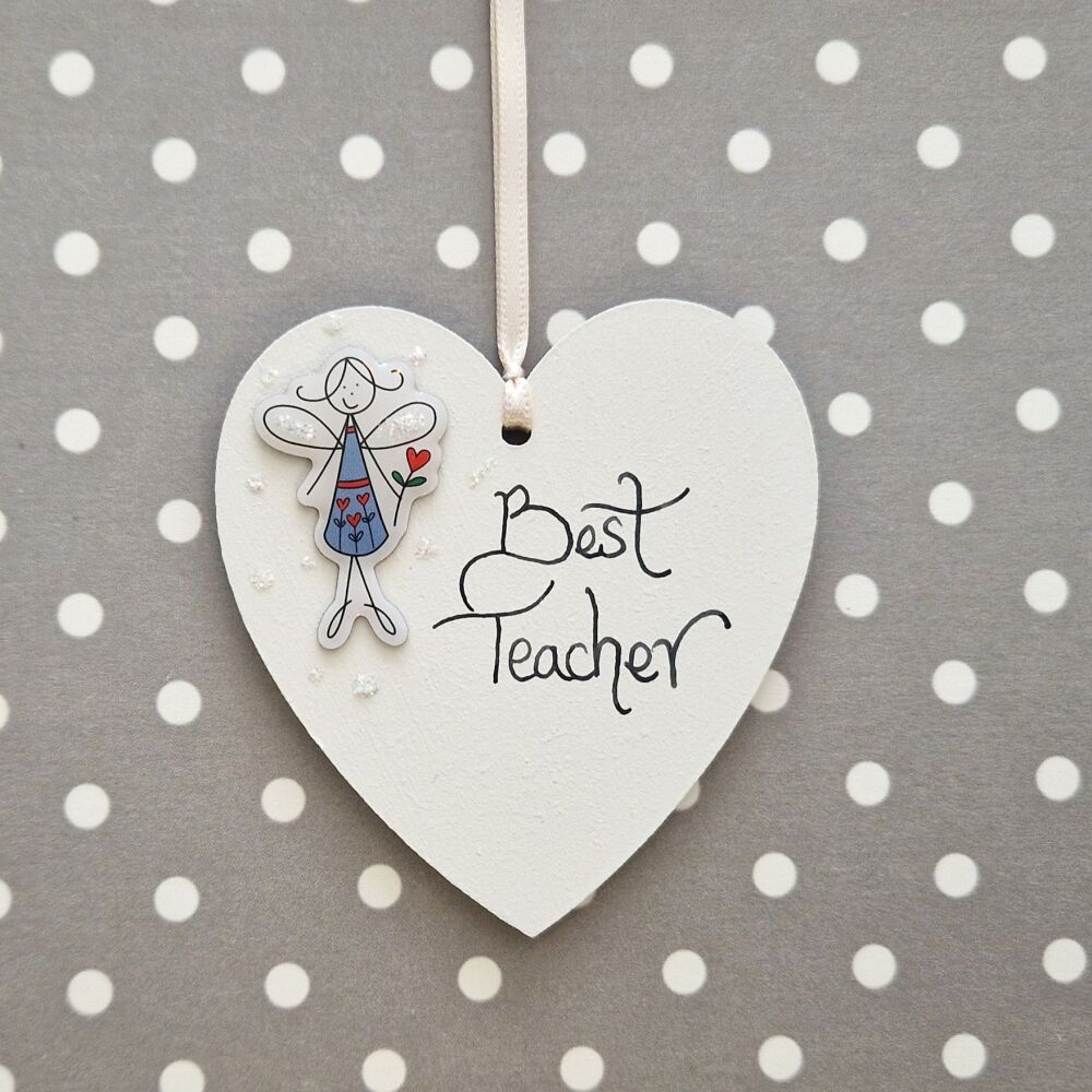 Best Teacher Mini Heart