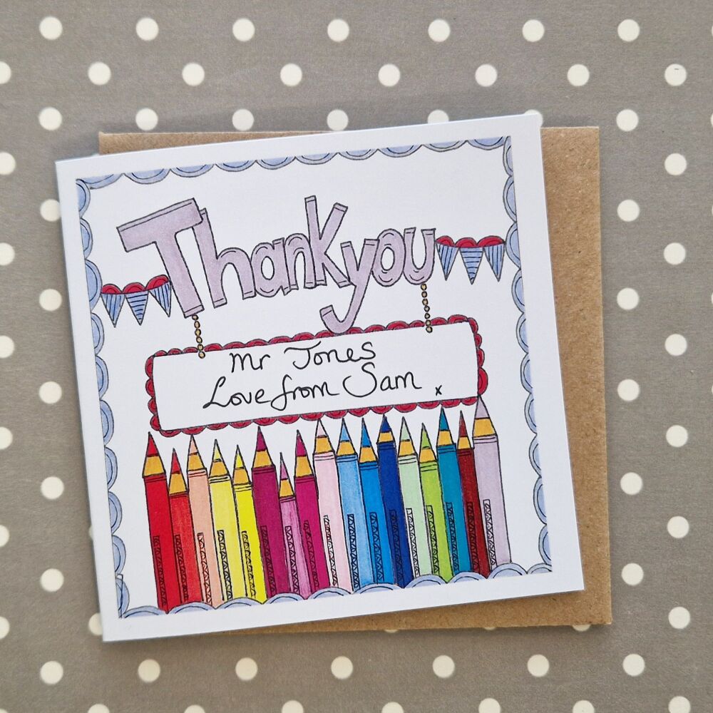 MINI Thank you pencils in a Row