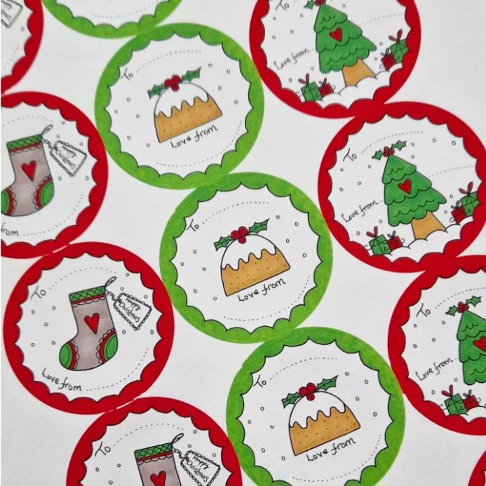 Christmas Stickers and Gift Tags