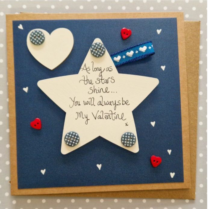 As long as the stars shine Valentine's Card