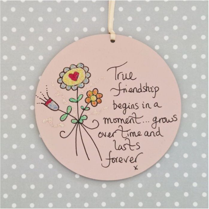 True Friends sparkly keepsake