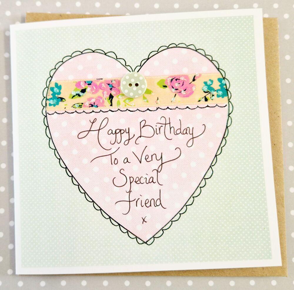 Pink Polka Dot with Green Mini Dot Card