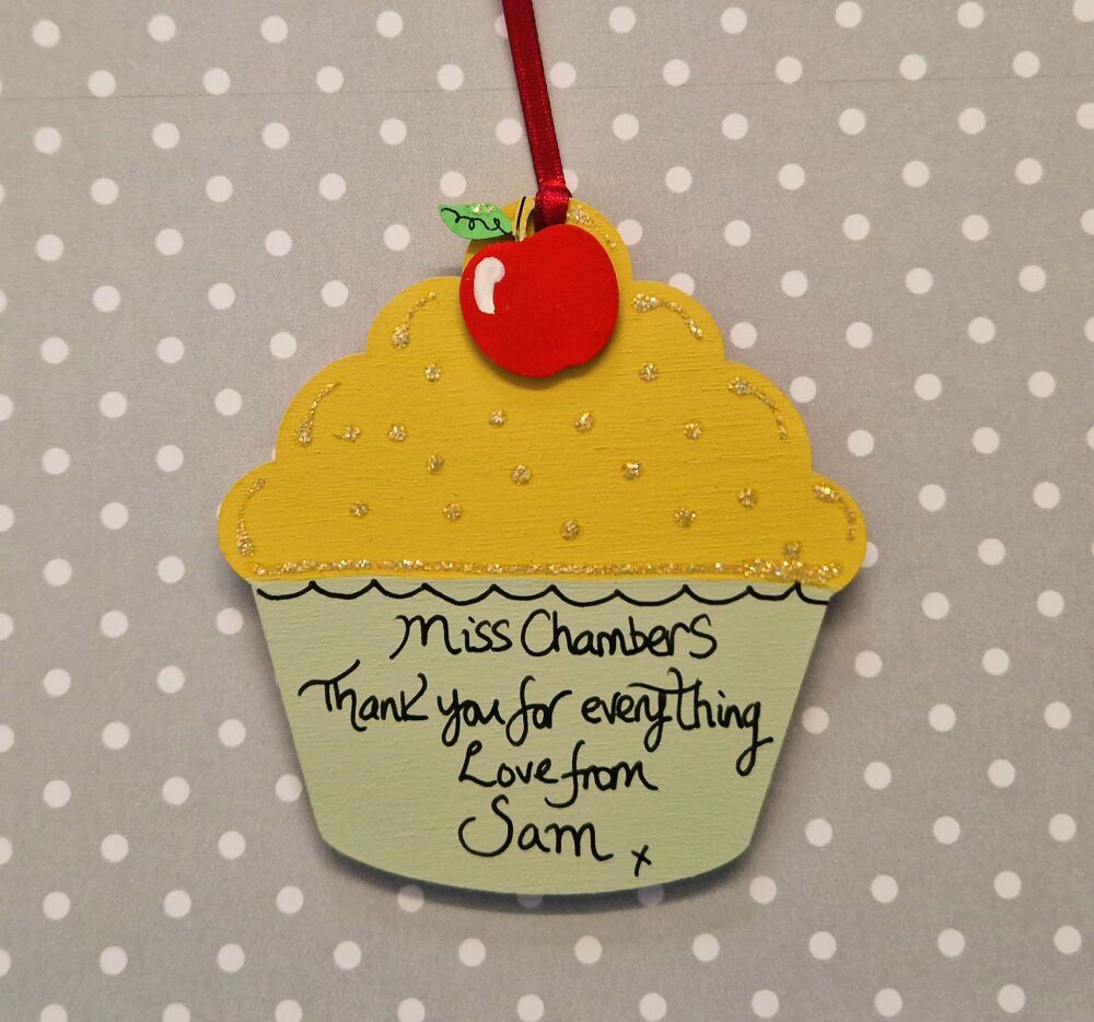 Cupcake with an Apple on Top