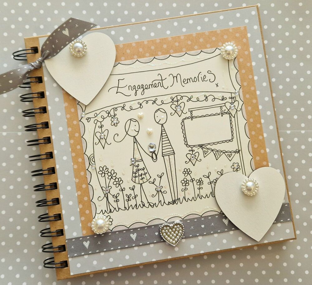 Engagement Keepsake Scrapbook