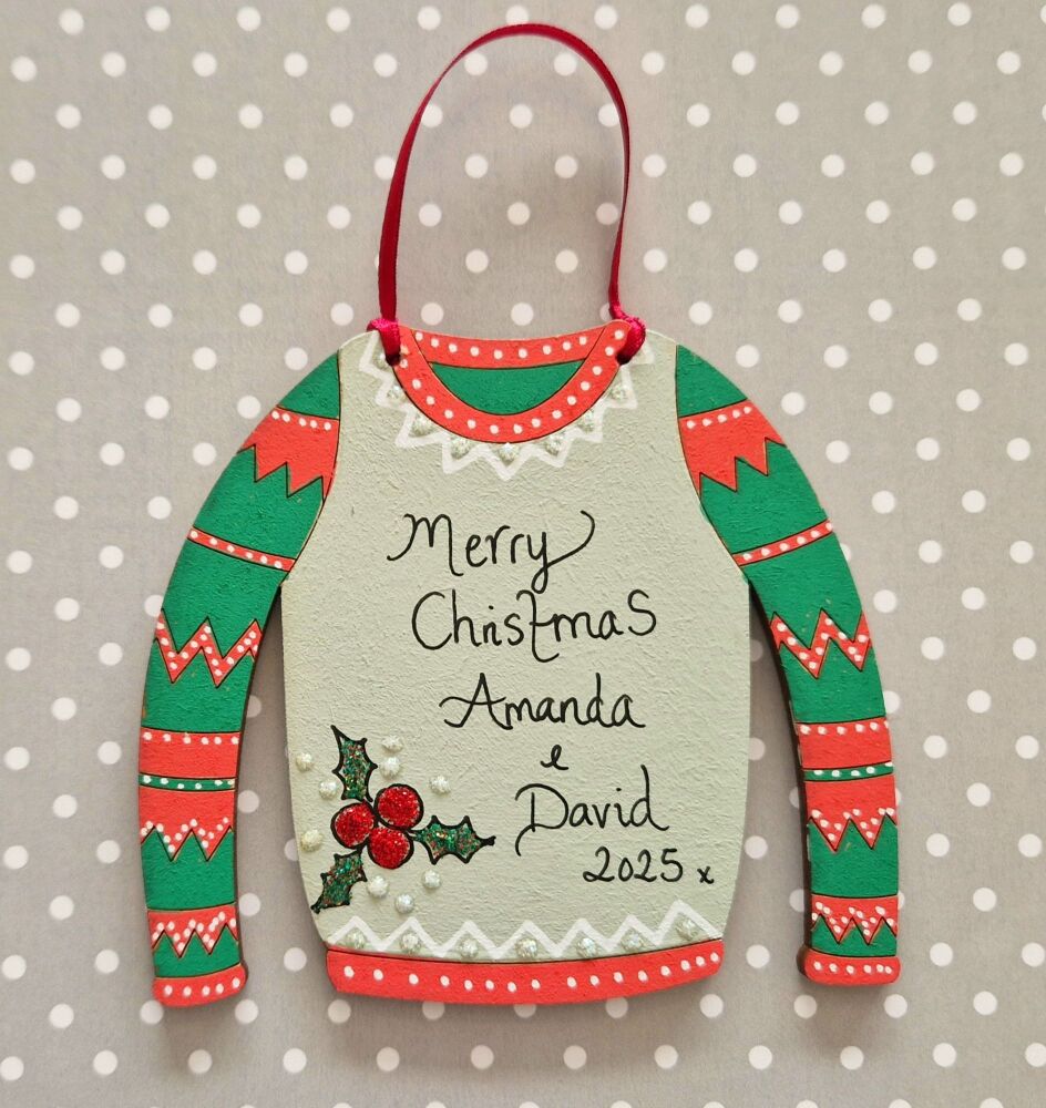 New for 2025...Holly Jolly Christmas Jumper