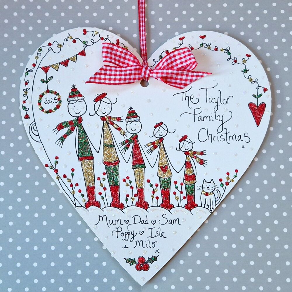 *Limited availability*Keepsake Personalised Family Heart