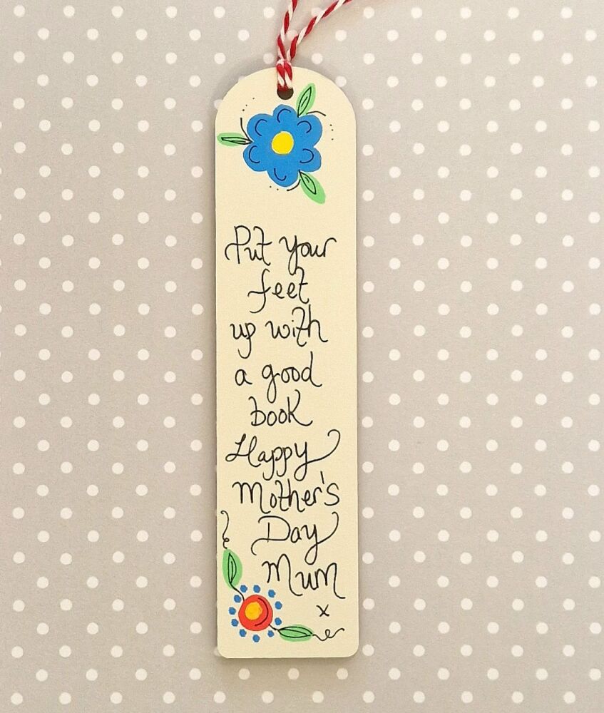 Bright Floral Bloom Bookmark for Mum