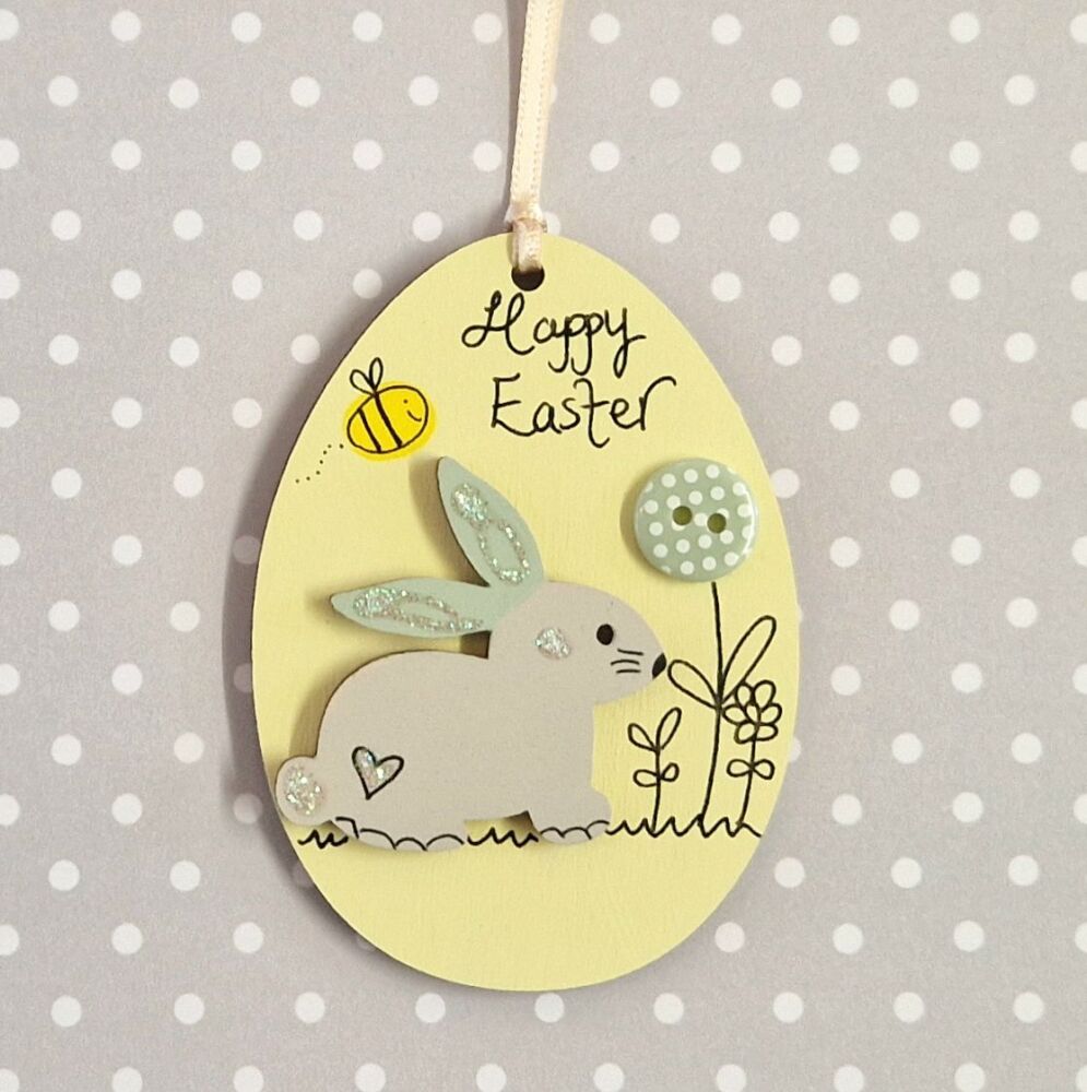 Bunny and Buzzy Bee Egg Decoration