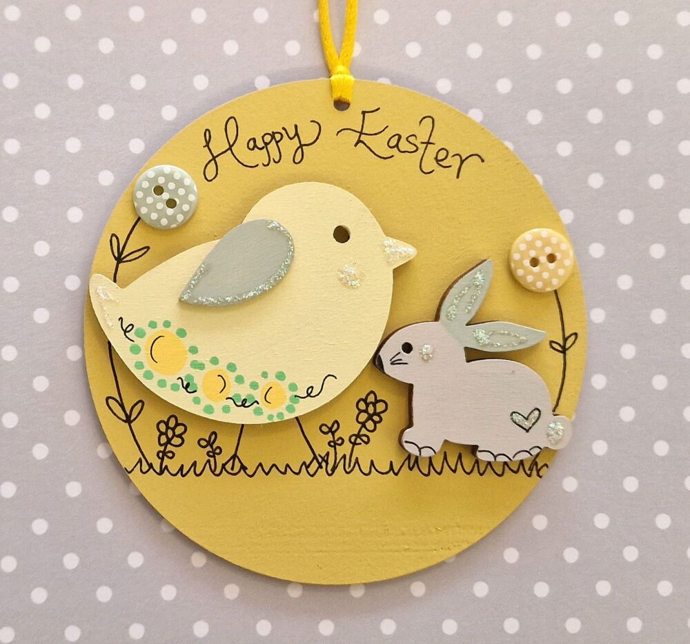 Cheeky Chick and Cute Bunny (Green and Yellow)