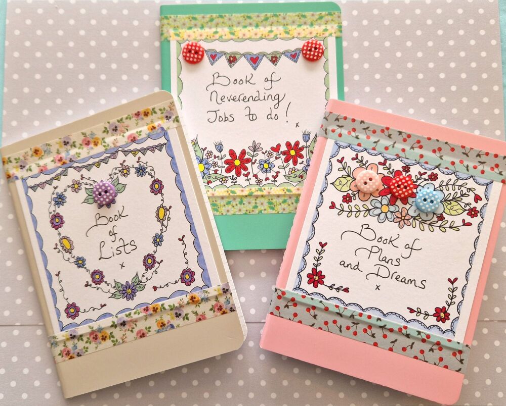 NEW WEBSITE EXCLUSIVE.... Set of three useful Notebooks