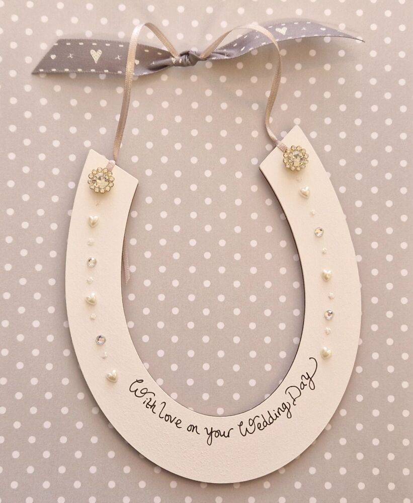 New.... Lucky Wedding Horseshoe