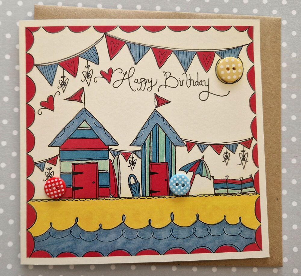 New....Beach Huts Beside the Sea