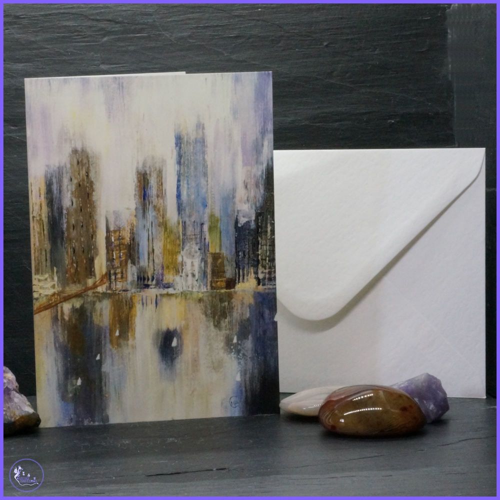 Cityscape Reflections Card.