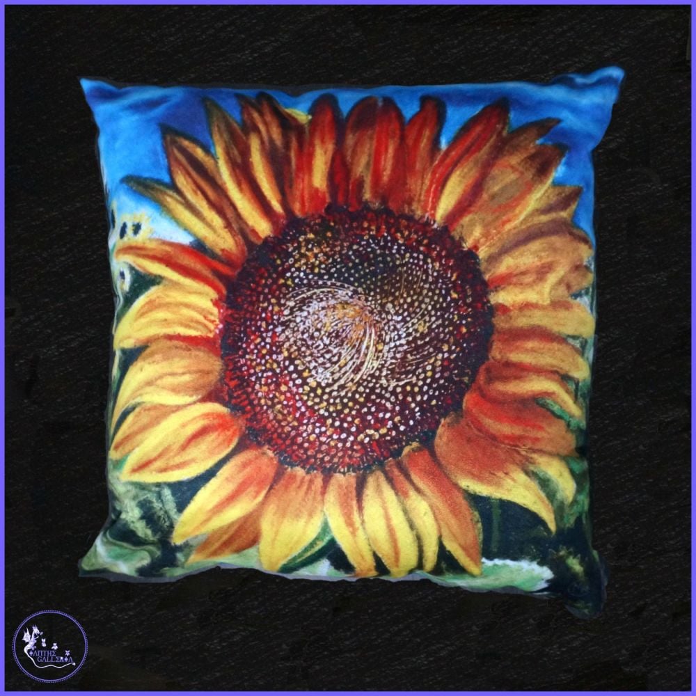 Luxury Sunflower Cushion.