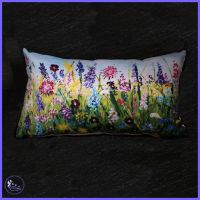 Luxury Old Woman's Flowers Cushion.