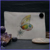 Butterfly with Eryngium Coin Purse.