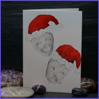 Thalia & Melpomene Christmas Card.
