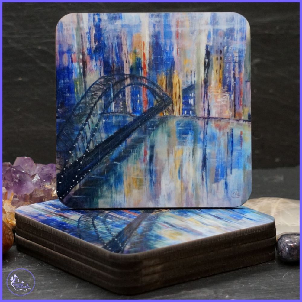 Abstract Cityscape Bridge Coaster.
