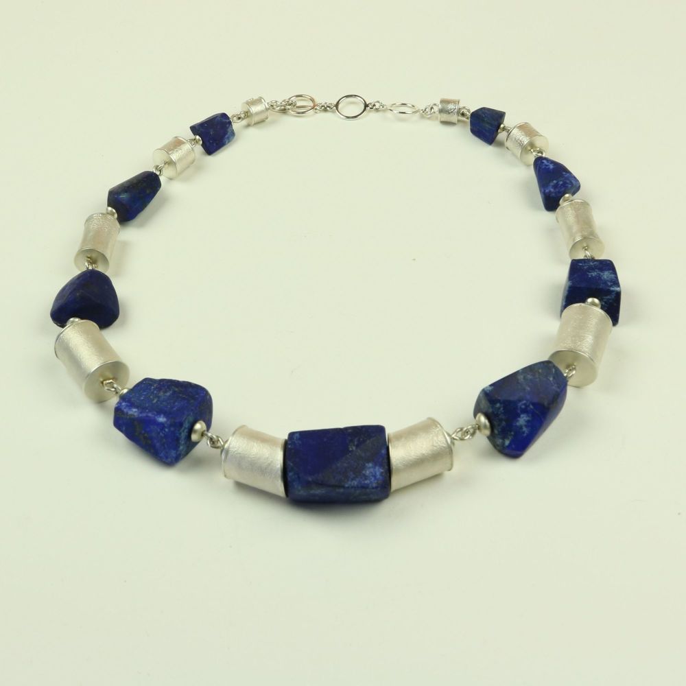Lapis and Silver Necklace 