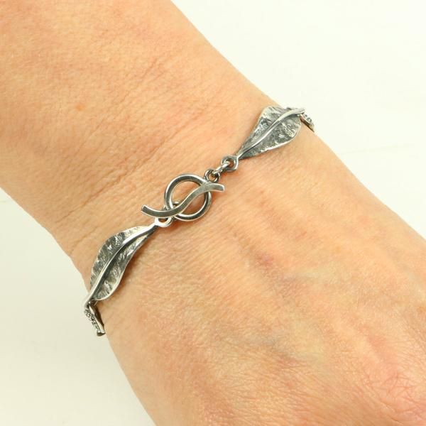 Sunflower Bracelet with Leaves